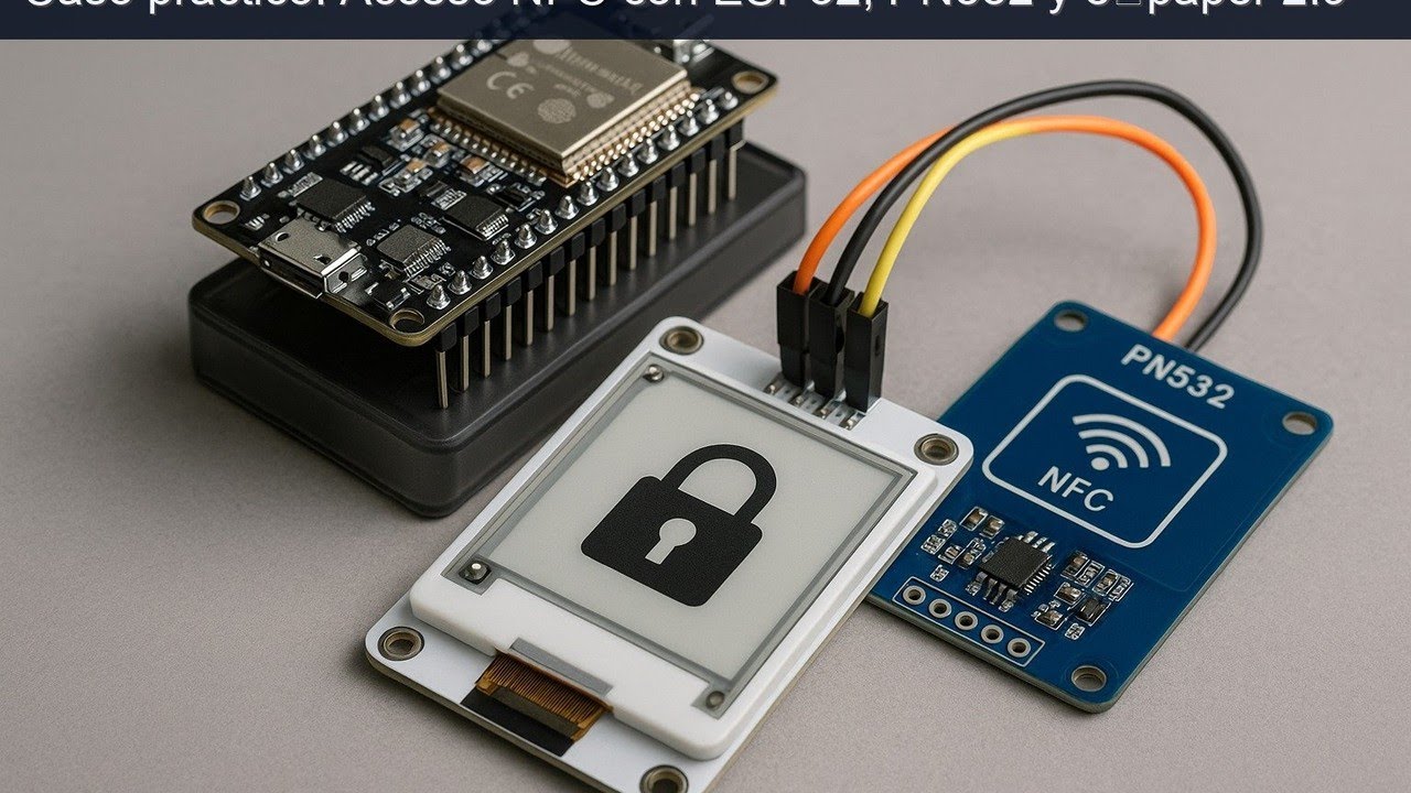Caso práctico: Acceso NFC con ESP32, PN532 y e‑paper 2.9