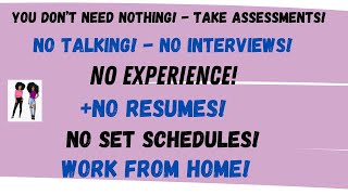 8 Non Phone! Part Time No Interview No Experience Work When You Want Work From Home Jobs