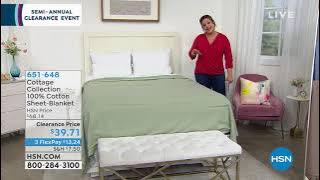 Concierge Collection 100% Cotton SheetBlanket