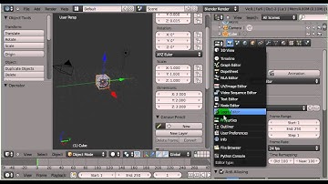 Blender 2.5 Tutorial One - The Interface