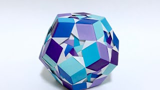 【ユニット折り紙】　アナスタシア　【さく】 Modular Origami Anastasia Kusudama