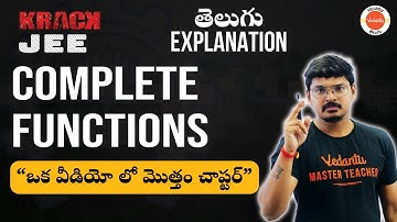 Complete Functions | JEE 2023 | #jeemaths | Goutham Sir | Vedantu Telugu