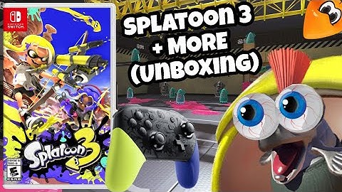 Splatoon 3, Pro Controller, and Steve/Alex Amiibo! (UNBOXING)