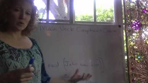 Lecture - Embedded Clauses, Part 1