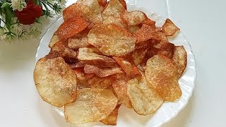 Instant Potato Chips | Aloo Chips |Home Made Crispy Potato Wafers