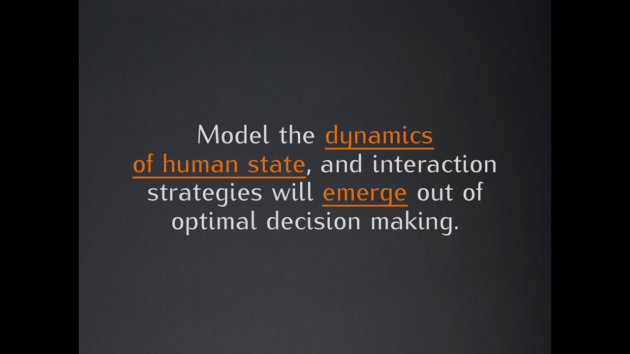 Getting interaction strategies to emerge from first principles YouTube