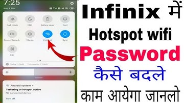Infinix Me hotspot password change kaise Karne ।। how to change hotspot password in Infinix ।।
