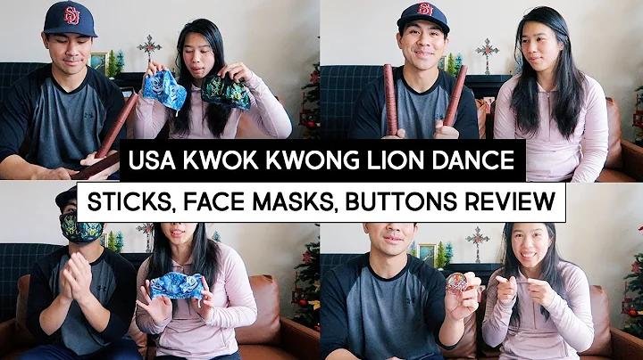 USA Kwok Kwong Lion Dance Drum Sticks, Face Masks,...