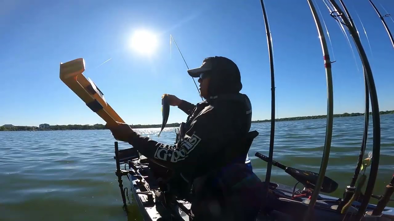 Bass fishing within city limits Lake Bde Maka Ska
