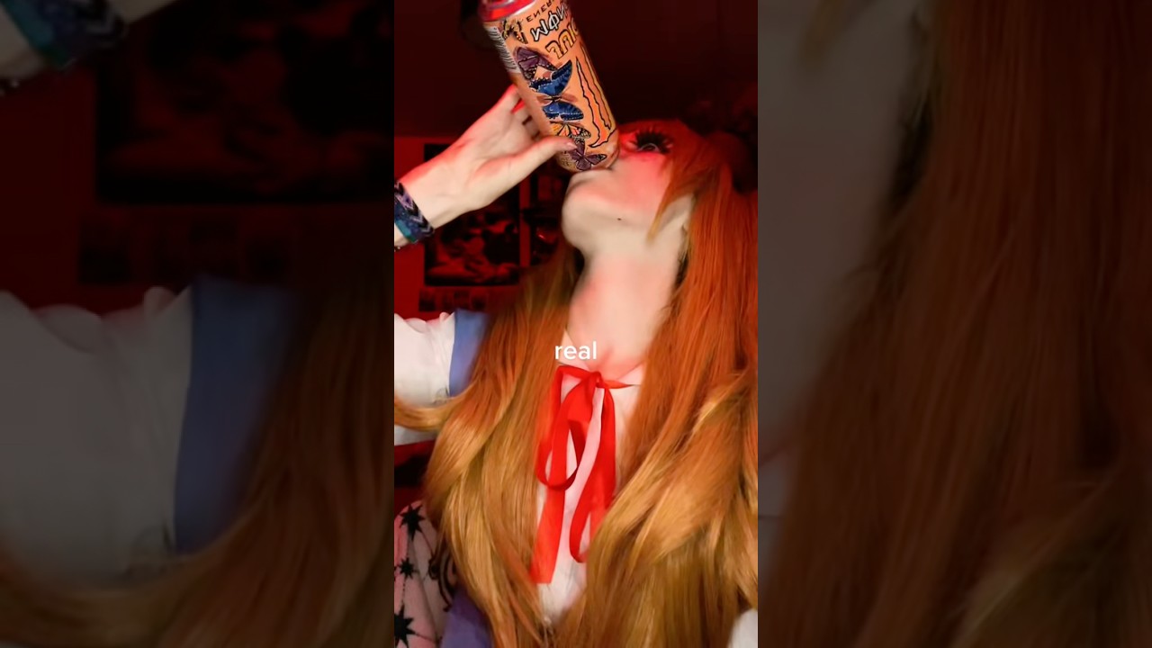 real. #cosplay #cosplayer #asuka #evangelion #monsterenergy