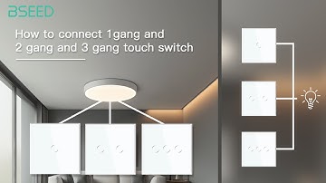How to connect 1gang and 2gang and 3gang touch switch to control a same bulb?