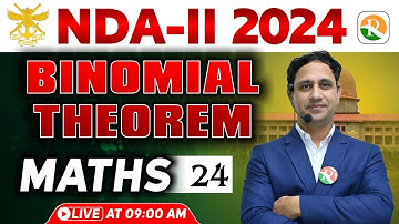 Binomial theorem -1 for NDA | NDA Maths online Classes | NDA Maths Class 2024 | NDA