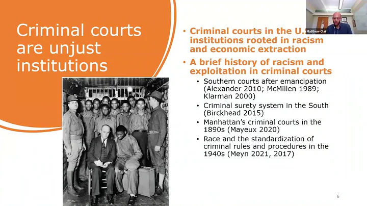Criminal Courts and the Abolition Movement (with Matthew Clair & Amanda Woog)