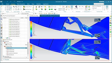 Simcenter 3D coupled fluid structure analysis of a wing flap assembly