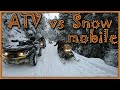 АТВ срещу Снегомобил / ATV vs Snowmobile