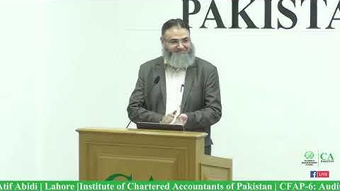 CFAP 6 Audit,Assurance and Related Services By Sir Atif Abidi