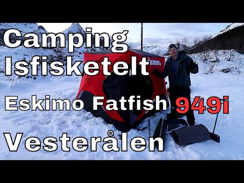 Camping med isfisketelt 