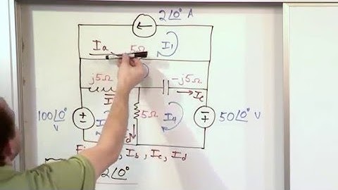 Lesson 15 - AC Mesh Currents, Part 4 (AC Circuit Analysis)