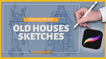 How to Draw a House Using Procreate on iPad Pro (Timelapse)