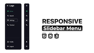 Build a Responsive Sidebar Menu with HTML, CSS & JavaScript