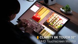 No Mouse + No Keyboard = No Problem! | Clarity 6K Touch 32" UHD Monitor with Touchscreen