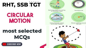 circular motion most selected MCQs | RHT |SSB TGT