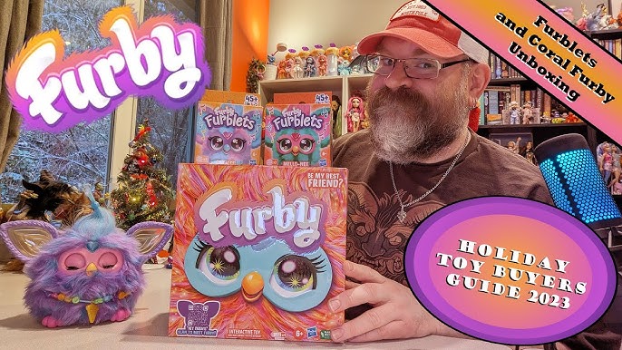 Furby Furblets Unboxing Demonstration & Review & Tie Dyed Furby Interaction  #furby 