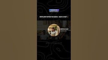 Create Stunning Spotlight Effect Animation in Canva! #canva