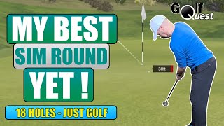 My Best Sim Round Yet | 18 Holes - Just Golf With Relaxing Music