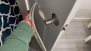 FlexLatch Cat Door Holder Latch   Bright White Cat Door Alternative Installs Fast Flex