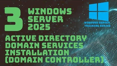 Active Directory Domain Services Install (Domain Controller)