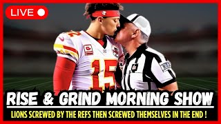 EVIDENCE NFL REFS CHEATED The Detroit Lions? Rise \& Grind Morning Show - 10.13.25
