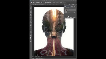 How to Create Double Exposure [Girl with City Road] in Photoshop