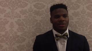 Harrisburg's Micah Parsons reacts to being named PennLive's male athlete of the year