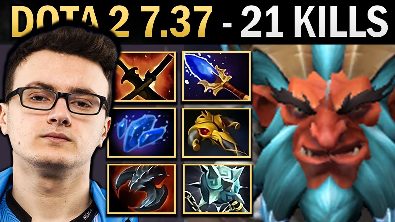 Troll Dota 2 7.37 Miracle with 21 Kills and Rattlecage - TI14 - YouTube