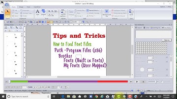 Tips and Tricks - How to Find Fonts in PE Design 11