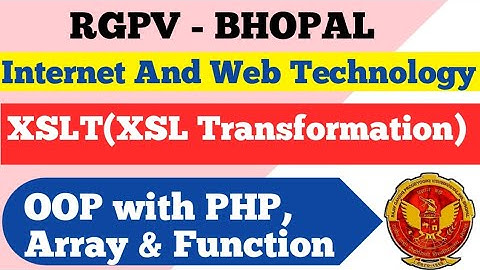 XSLT (XSL Transformation) | Object Oriented Programming with PHP | JavaScript