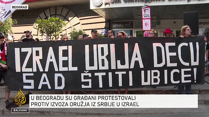 Skup podrške Palestincima u Beogradu, traži se zaustavljanje izvoza oružja Izraelu