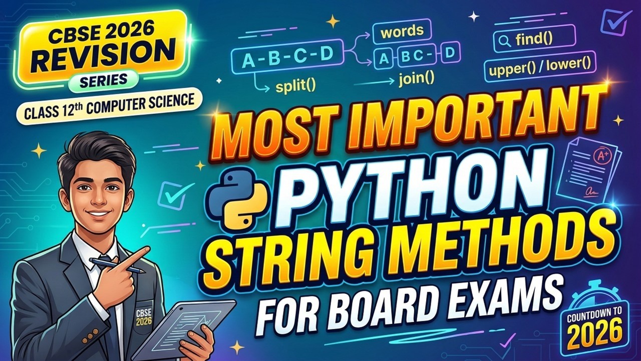 All Python String Functions Explained + PYQs | Class 12 Computer ...