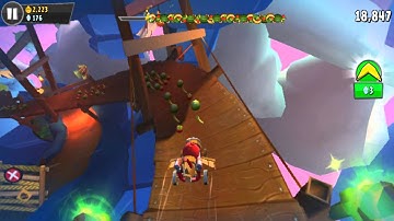 Angry Birds GO! Gameplay Walkthrough - Air Track 3 - Fruit Splat 3 for Android/IOS