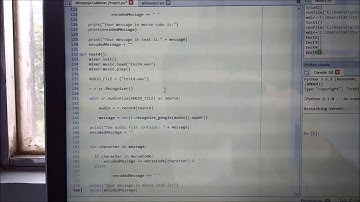 Morse Code/Encoder-Python(SIGNLAB Project)