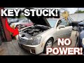 CADILLAC CTS KEY STUCK IN IGNITION BLOWN FUSE DIAGNOSIS &amp; FIX