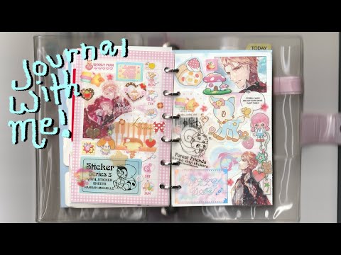JUNKJOURNAL✤『レッスンnote』 journal with me in my 6-ring binder! (no talking) - YouTube
