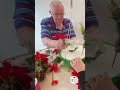 81-year-old man remembers his love by crafting flower arrangements