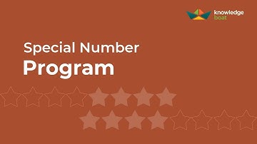 Special Number Program | ICSE Computer Applications | Java & BlueJ