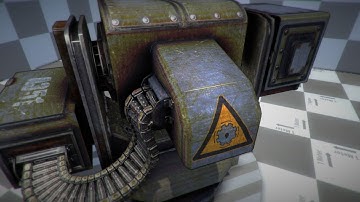 Blender - creating a game asset of the turret