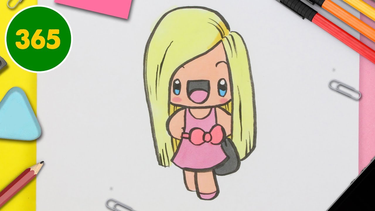 Comment Dessiner Barbie Kawaii étape Par étape Dessins Kawaii Facile