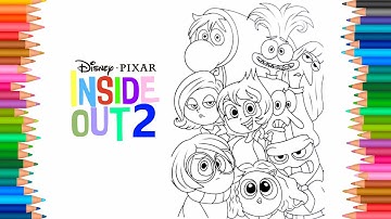 Inside Out 2 Coloring Pages Mix | How To Color All Emotions from Inside Out | NCS Music