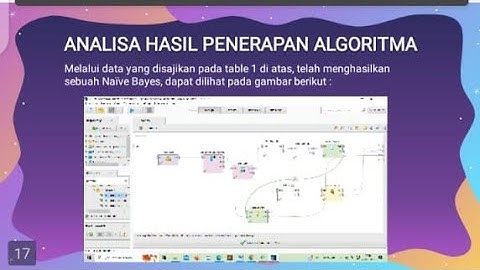 Algoritma Klasifikasi Metode Naive Bayes pada Rapid Miner | Konsep Data Mining