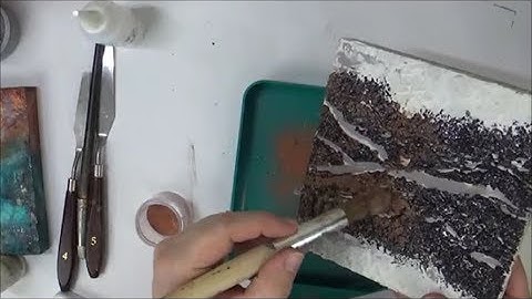 Mixed Media Abstracts with Embossing Powder - Gwen Lafleur